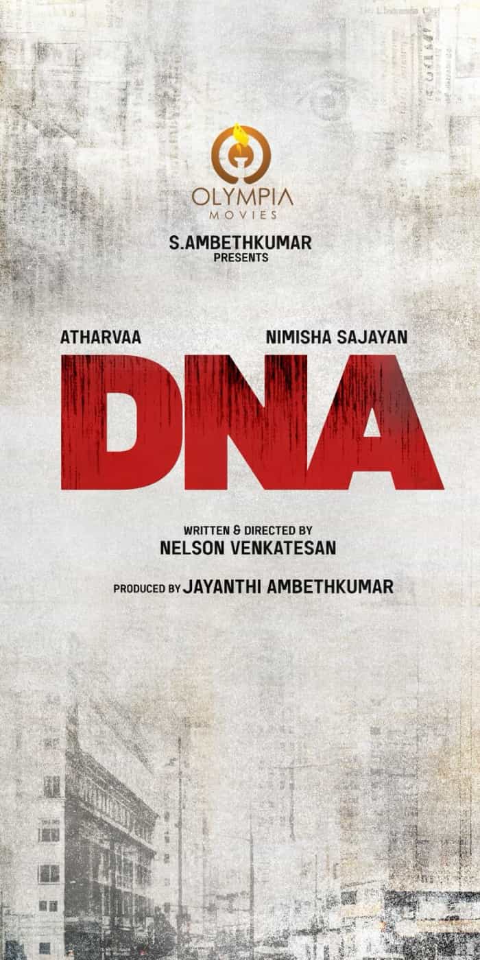 Atharvaa and Nimisha Sajayan to star in Nelson Venkatesan's new film