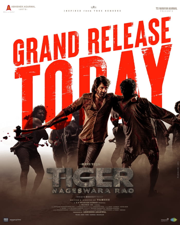 Tiger Nageswara Rao hits theaters today!