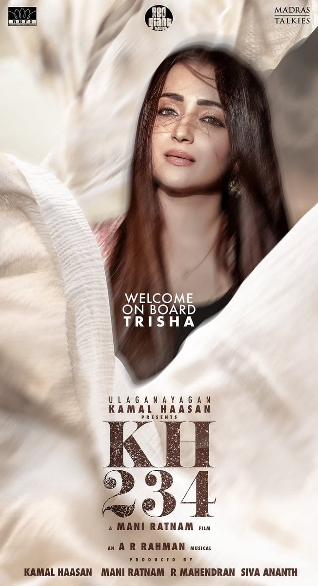 Trisha Joins Kamal Haasan and Mani Ratnam's KH234