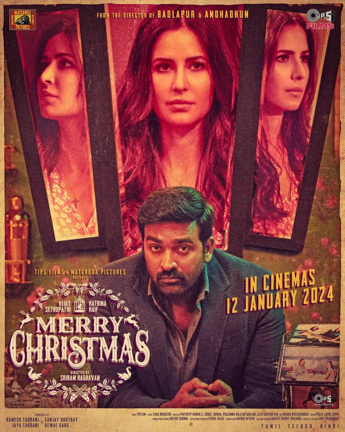 Katrina Kaif and Vijay Sethupathi, Merry Christmas, is set to hit the silver screens on January 12, 2024