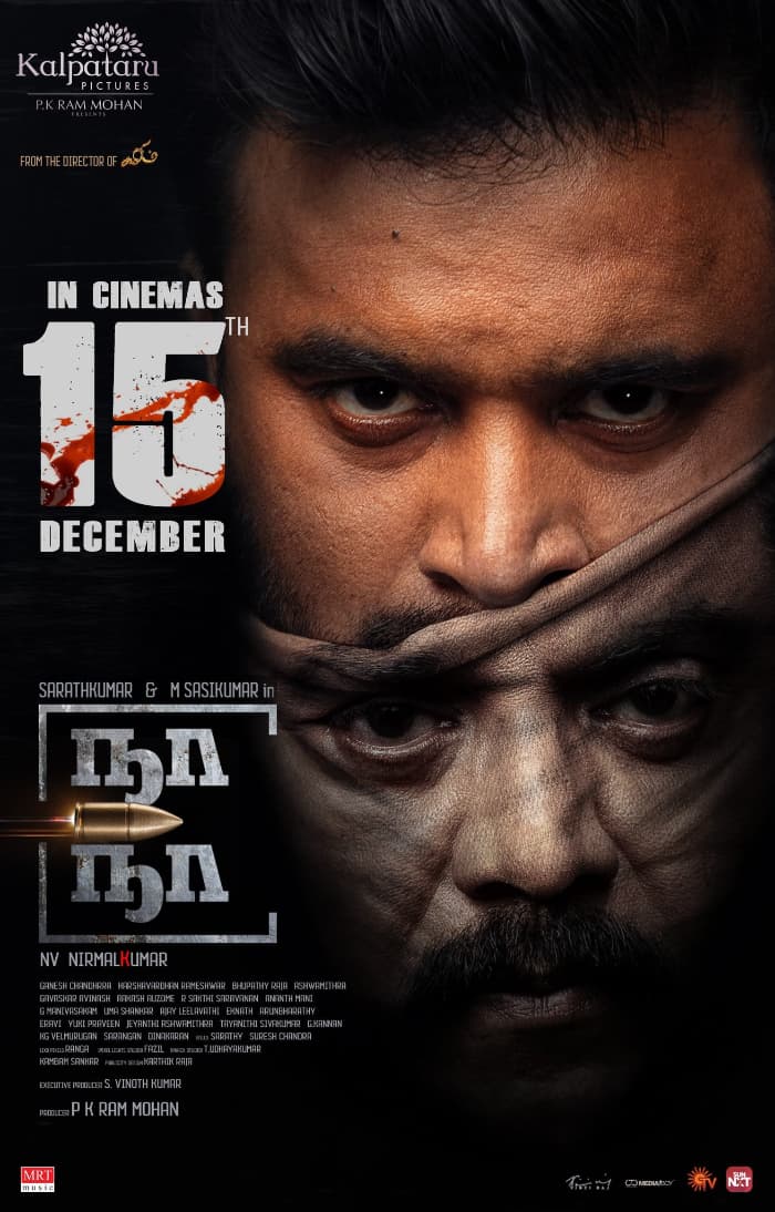 Action Thriller 'Naa Naa' Starring Sasikumar and Sarathkumar to Hit Theaters on December 15