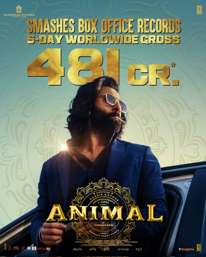 Ranbir Kapoor's Animal Roars Towards Rs 500 Crore Club!