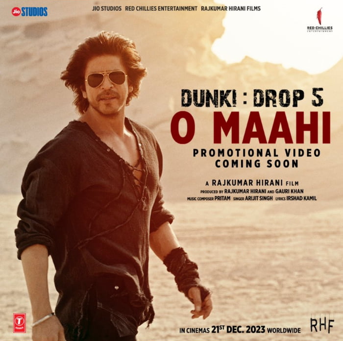 Dunki Drop 5: Get Ready to Feel the Love with "O Maahi" Promotional Video Out Soon!
