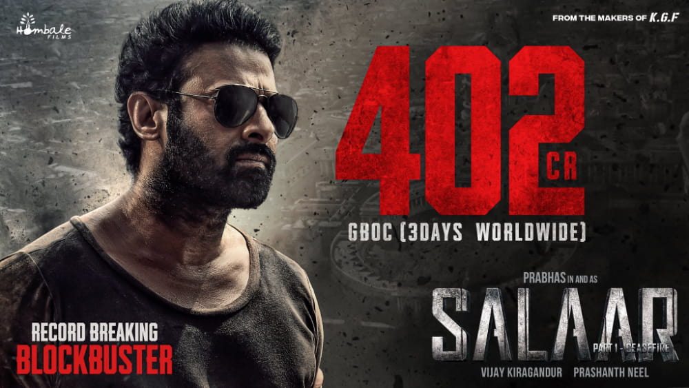 Salaar: Part 1 - Ceasefire Rakes in Rs 402 Crore During Opening Weekend