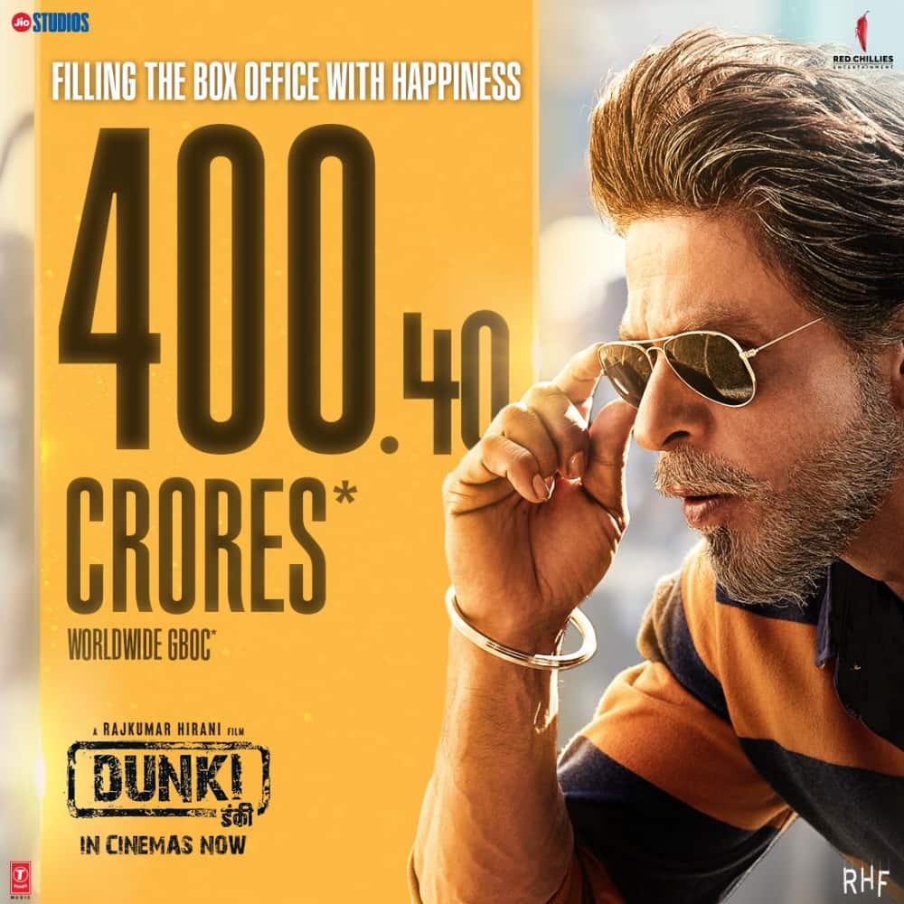 Dunki, Starring Shah Rukh Khan, Surpasses 400 Crore at the Box Office