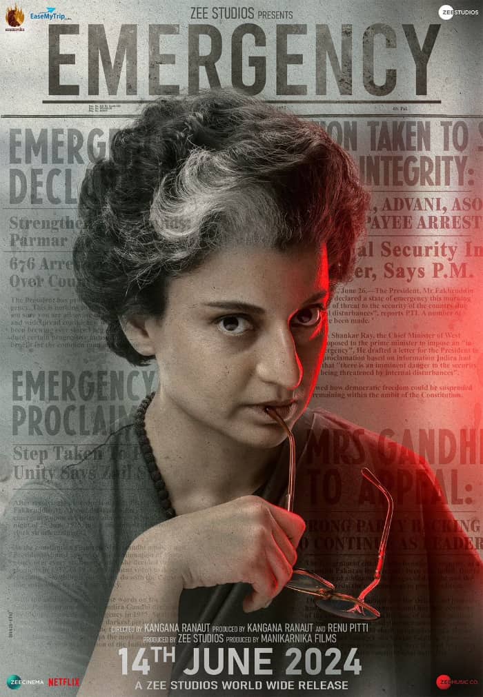 Release Date Announced for Kangana Ranaut Movie 'Emergency'