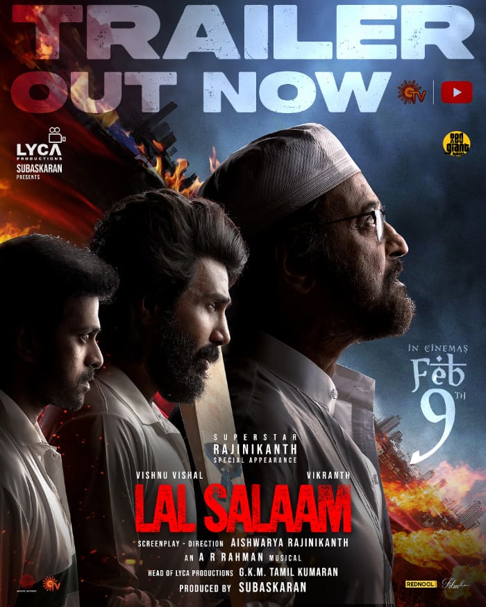 Lal Salaam Trailer Released, Coming to Theaters on Feb 9