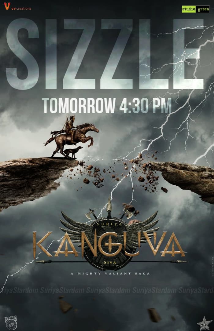 Teaser for Suriya Kanguva dropping tomorrow!