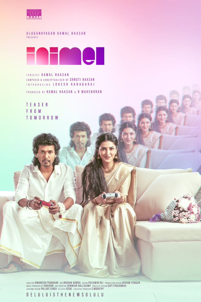 The new song "Inimel" by Lokesh Kanagaraj and Shruti Haasan is out.