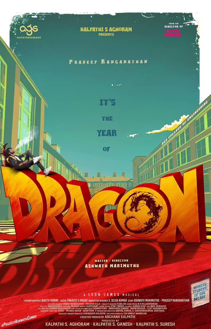 New movie by Pradeep Ranganathan and Ashwath is called "Dragon".