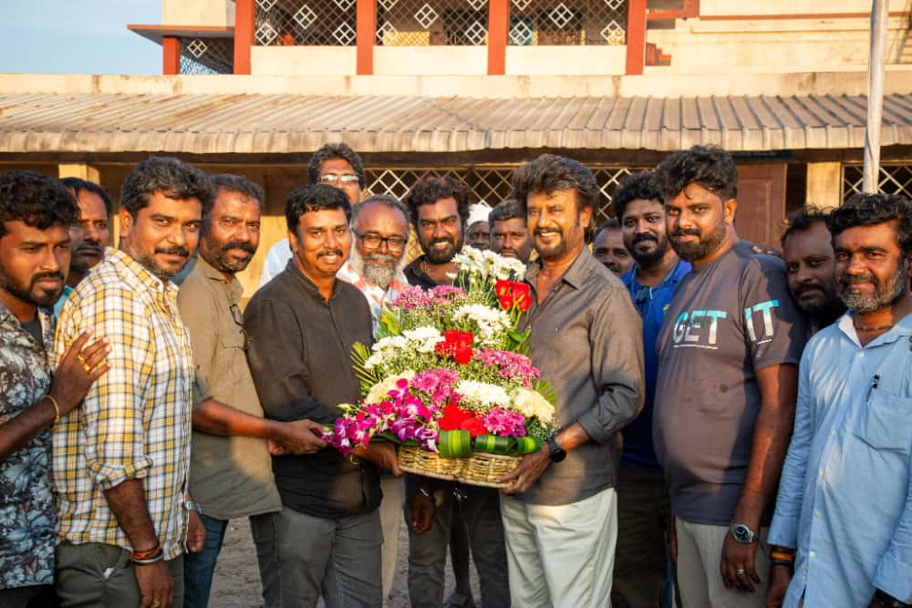 Rajinikanth finishes filming his parts in Vettaiyan