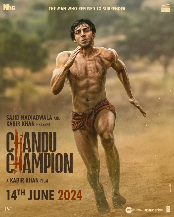 Check Out Kartik Aaryan New Boxer Look in the Latest Poster from Chandu Champion