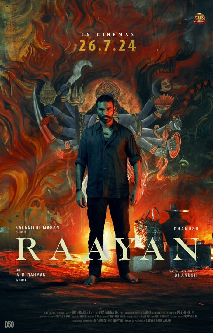 New Release Date Announced for Dhanush Movie "Raayan