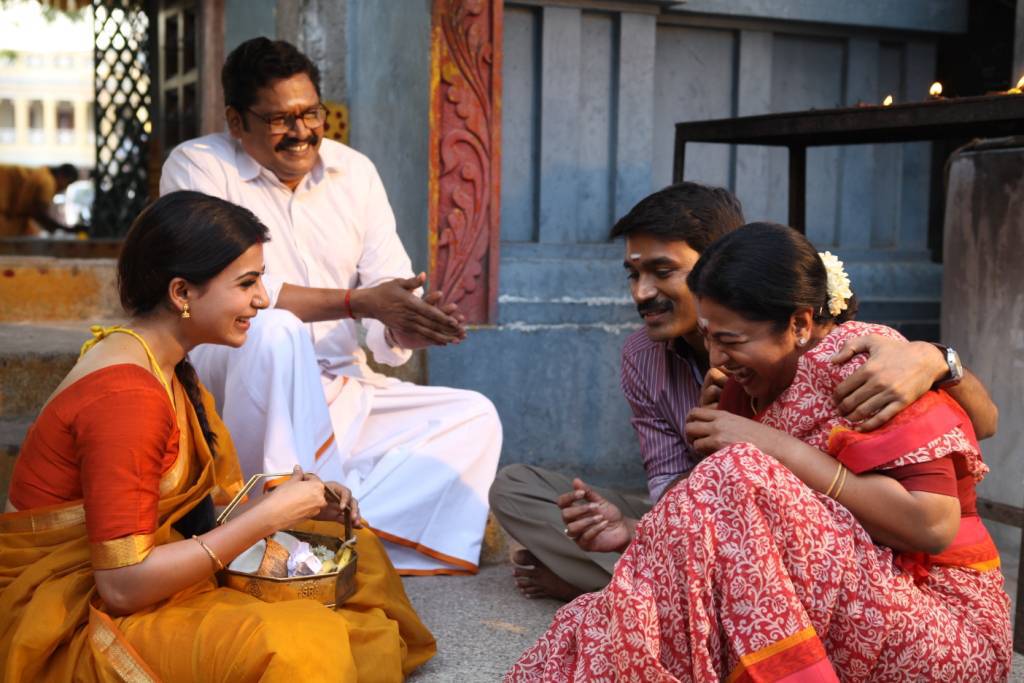 Dhanush,Samantha,Raadhika,K. S. Ravikumar Stills from Thangamagan Movie