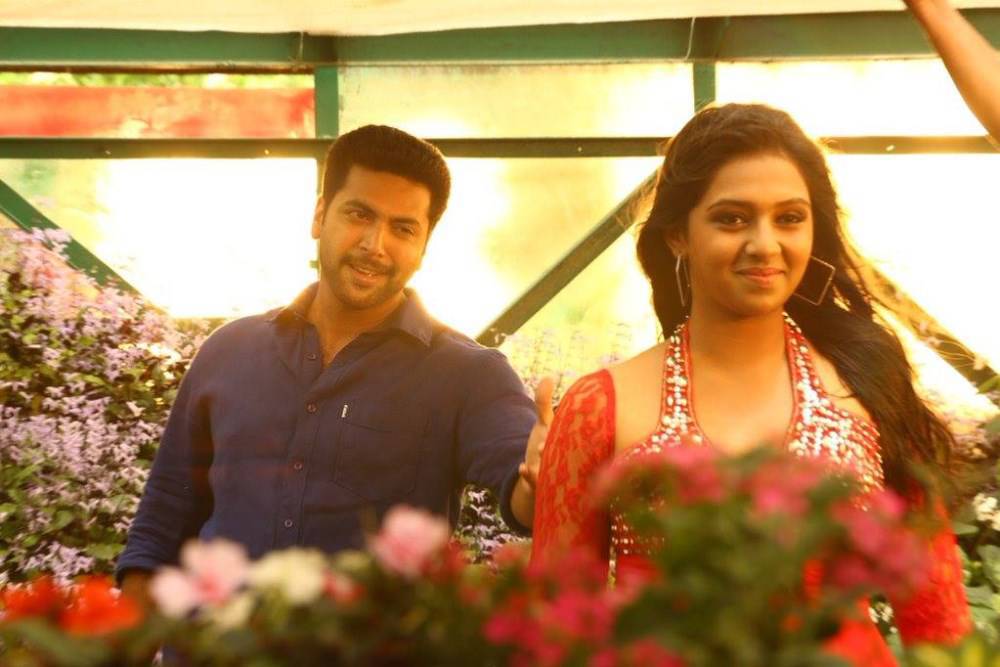 Jayam Ravi, Lakshmi Menon Stills from Miruthan Movie