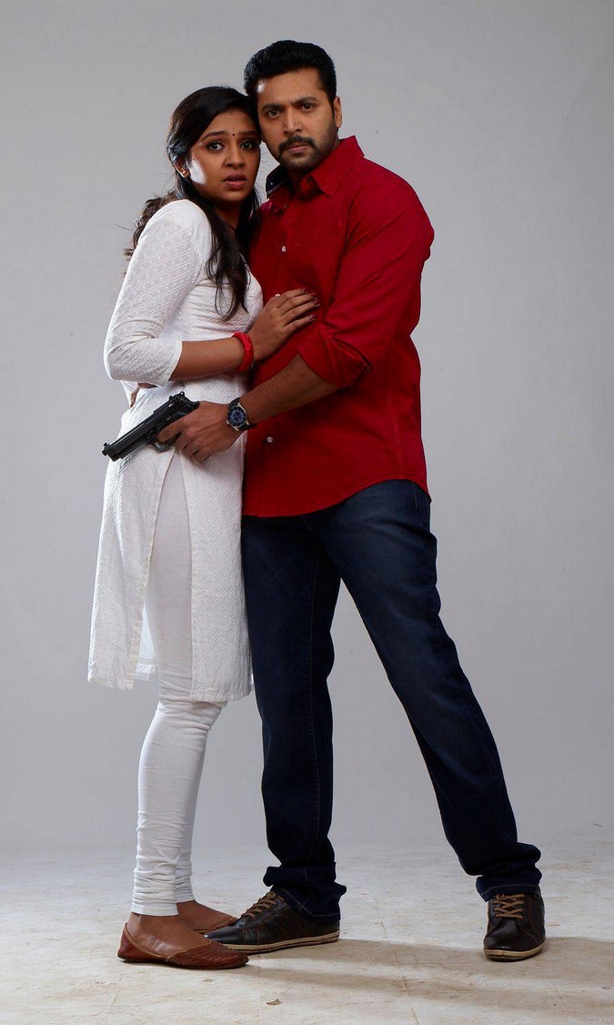 Jayam Ravi, Lakshmi Menon Stills from Miruthan Movie