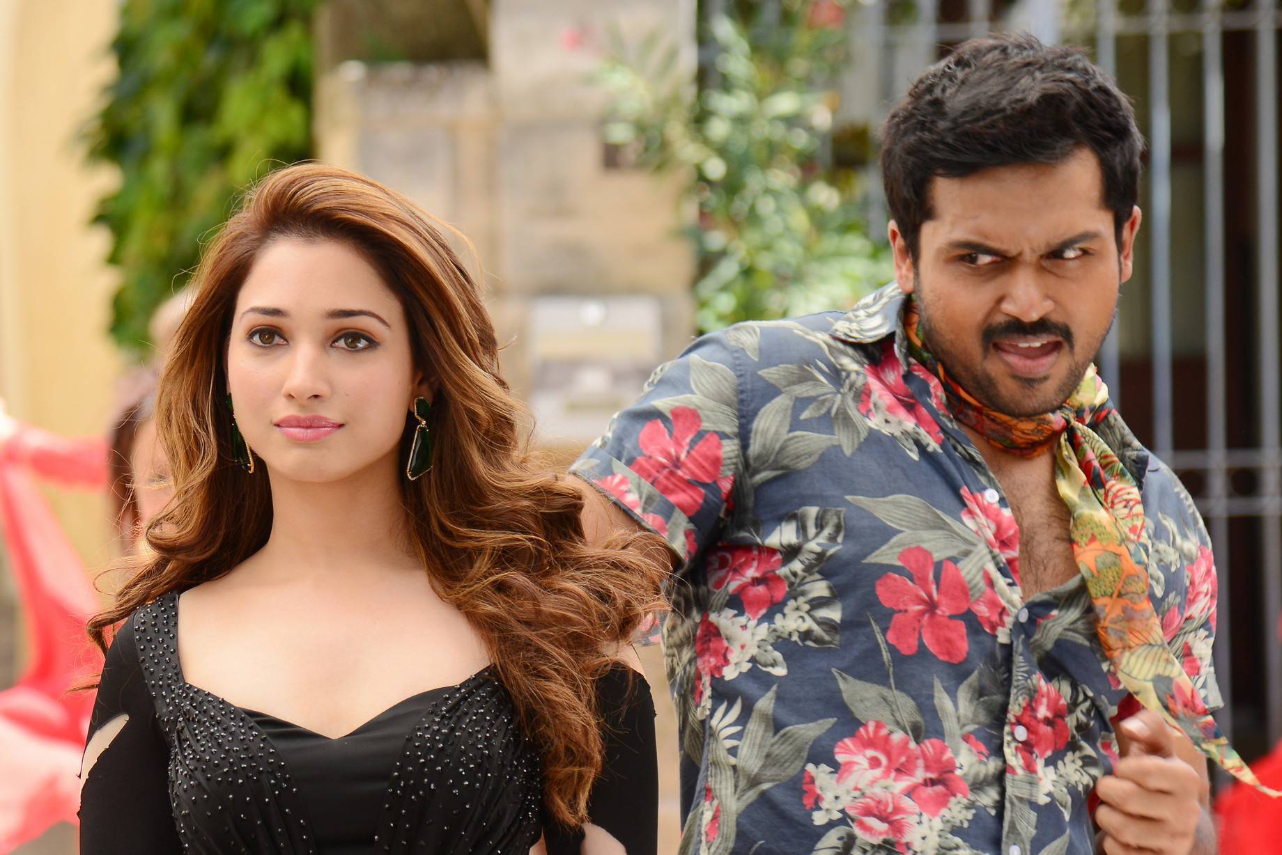 Karthi, Tamannaah Stills from Thozha / Oopiri  Movie