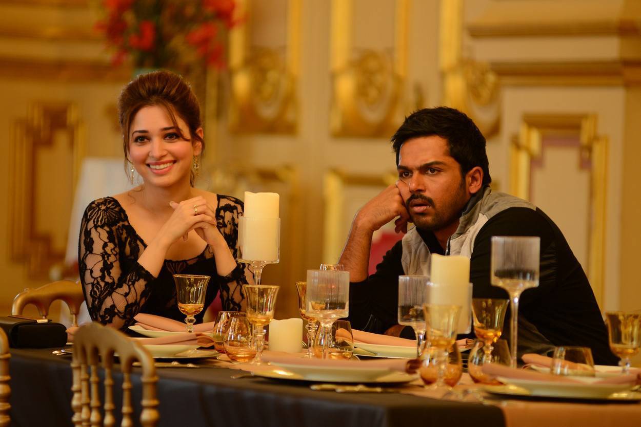 Karthi, Tamannaah Stills from Thozha / Oopiri  Movie