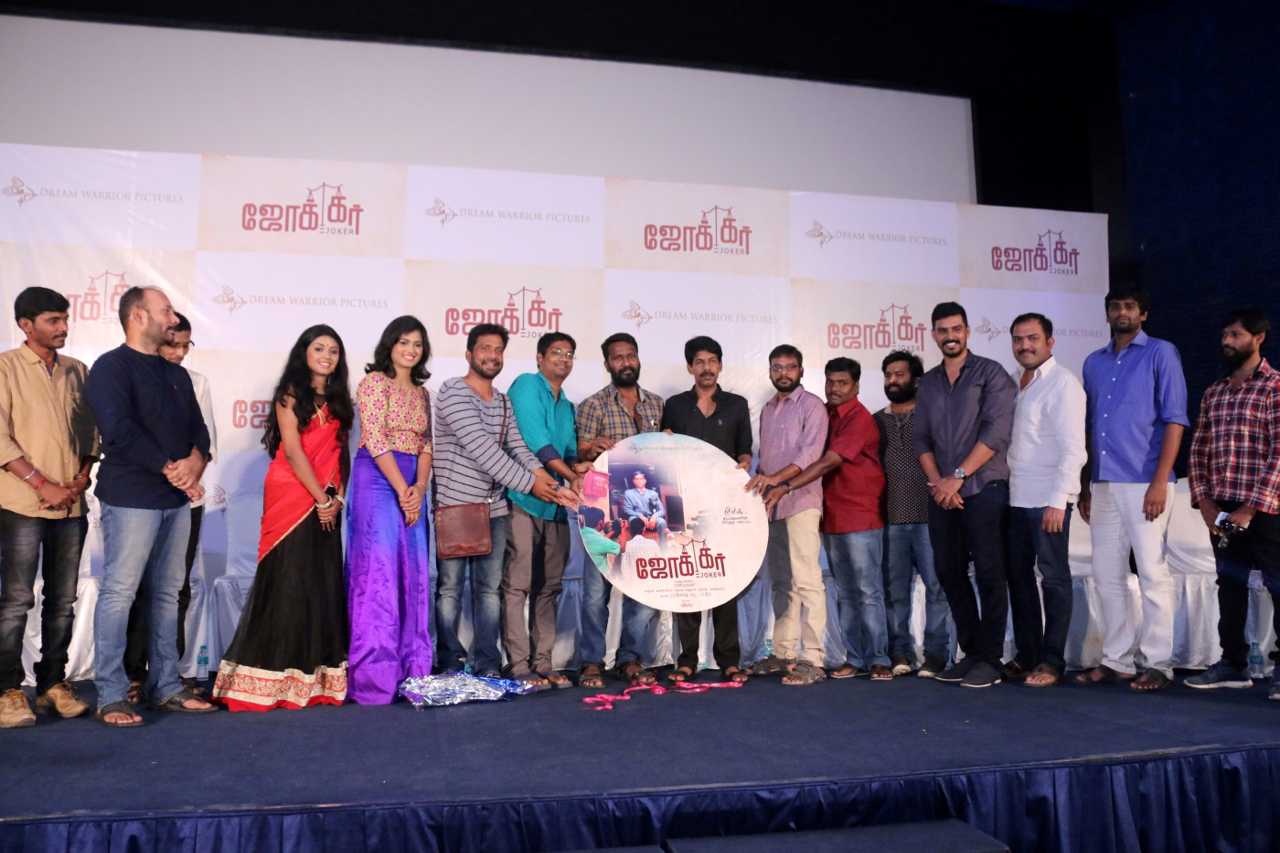Joker Audio Launch Stills | Bala, Vetrimaaran, Santhosh Narayanan, Guru Somasundaram, Ramya Pandian, Gayathri krishna, Chezhiyan, Director Raju Murugan, Music Director Sean Roldan