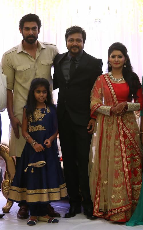 Actor Rana at Bobby Simha - Reshmi Menon Wedding Reception