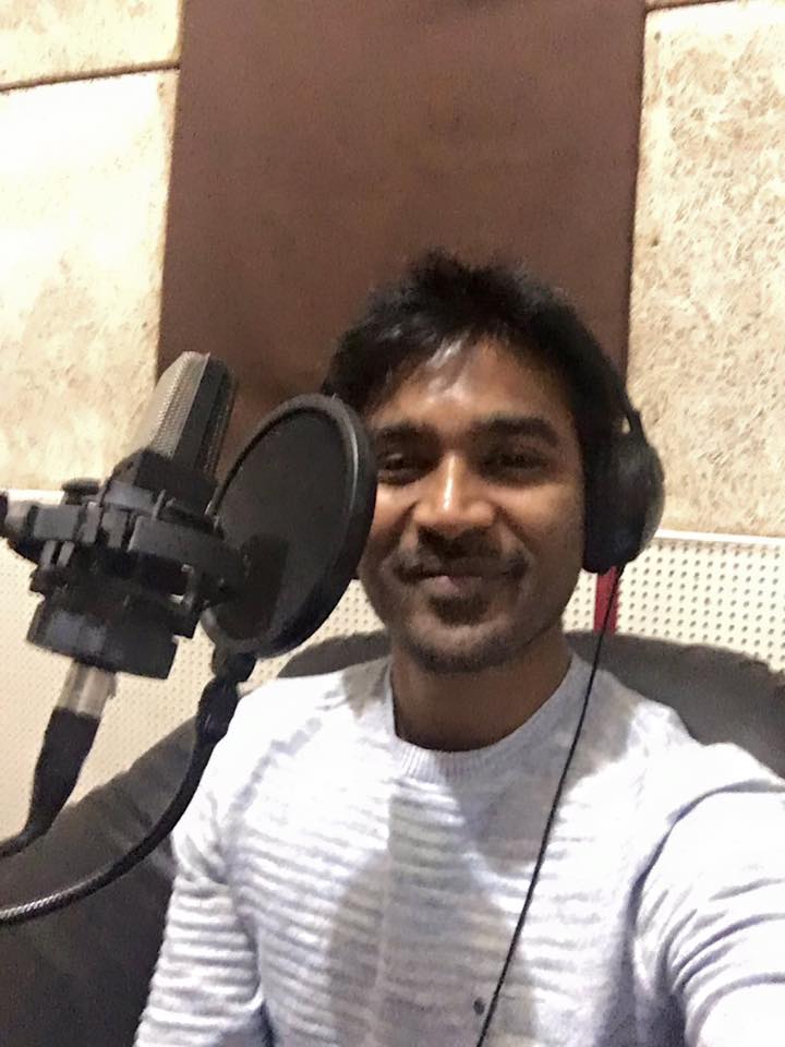 Dhanush finishes dubbing for Thodari in a day !!